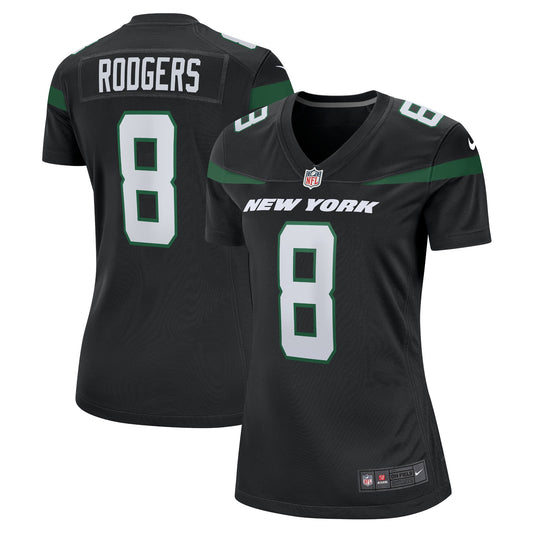 Aaron Rodgers New York Jets Nike Women's Player Jersey - Black