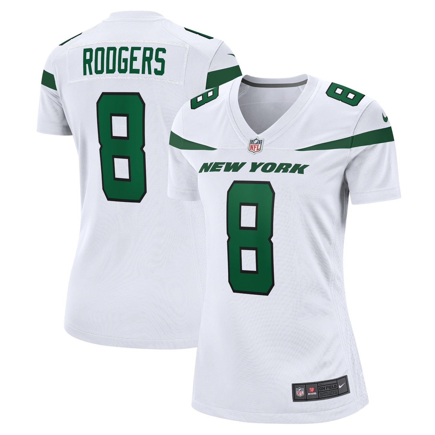 Aaron Rodgers New York Jets Nike Women's Player Jersey - White